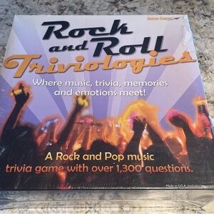 Rock and Roll Triviologies Rock And Pop Music Trivia Board Game - New Sealed Box